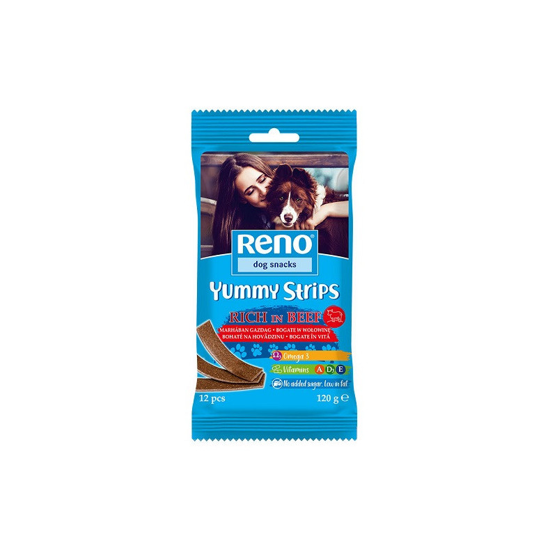 Reno_yummy strips_hovädzie_120g